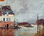 �berschwemmung in Port Marly nach Sisley